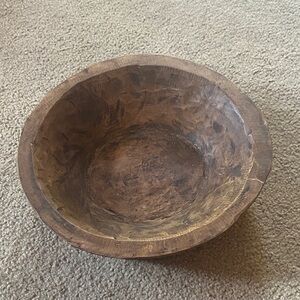 Rustic Wooden Bowl